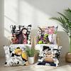 D-Demon S-Slayer Pillow Case Plush Fabric Soft Pillowcase Double Sided Print Cushion Cover Household Gifts