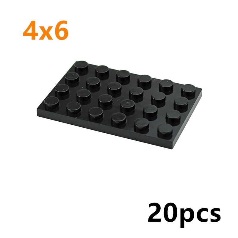 20pcs Compatible Assembles Particles 3032 4x6 Base Board Building Blocks Thin Figures Bricks Parts DIY Educational Tech Toys