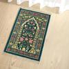Foldable Muslim Prayer Rug Perfect for Men Women Gifts Vintage Persian Style Gold Muslim Prayer Mat Home Decoration