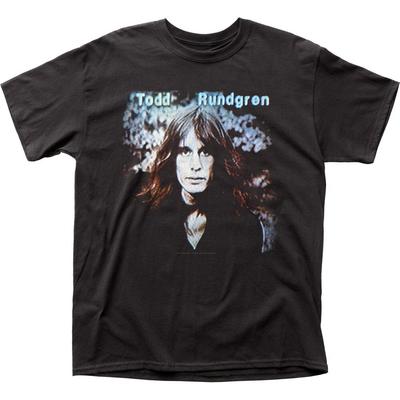 Camiseta de Manga Corta para Hombre Todd Rundgren Hermit T Rock and Roll Clásica Banda Camiseta Nueva Negra