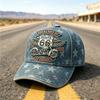 Casquette de Baseball Imprimée Numériquement en 3D Route 66 100e Anniversaire Chapeau Rétro de Motard Biker Unisexe Réglable Snapback
