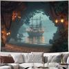 Mysterious Pirate Cave Tapestry, Background Wall Hanging For Living Room Bedroom Office Party Decor