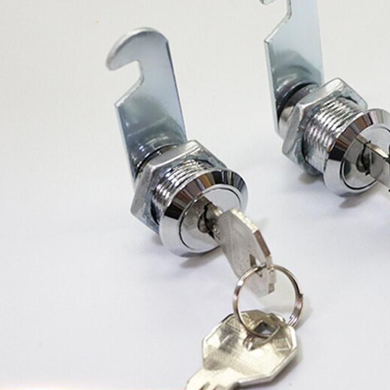 Cam Lock Hochwertiges Sicherheitsschloss Mailbox Aktenschrank Schreibtisch Schubladenschrank mit 2 Schlüsseln DIY Schrank Werkzeuge Möbel Hardware