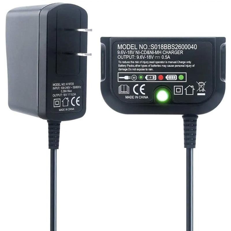 For Black & Decker Safety Charger Multiple Charging Protection For 9.6V-18V NI-CD NI-MH Battery A12-XJ A12EX A1712 FS120BX