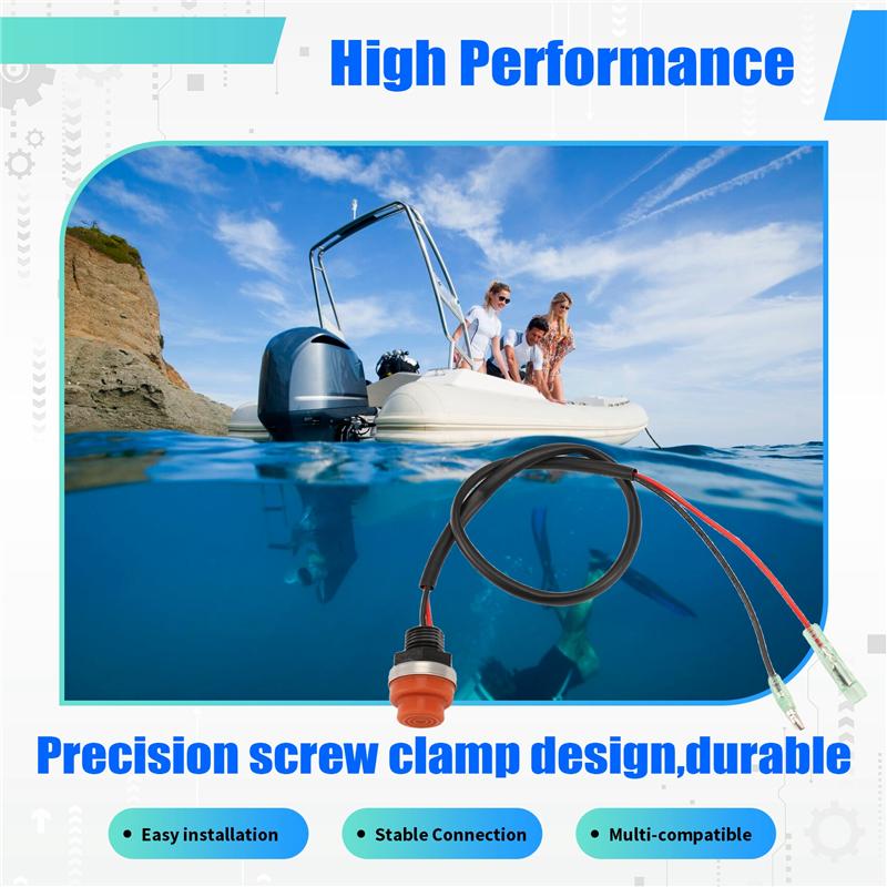 Universal Boat Outboard Engine Motor Start Kill Switch Keyless Push Button , Applicable To All For  Ships
