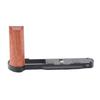 L Shape Grip Fit for   S9 Camera Wood Aluminum Alloy L Shape Handgrip with QR Plate 1Celsius4 Inch Screw Hole