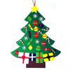 Felt Christmas Tree DIY Hanging Christmas Tree with Detachable Ornaments Wall Decor for Xmas Gifts Home Door Decoration