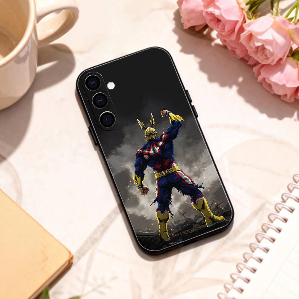 T-Toshinori Y-Yagi MHA All Might Handyhülle Für Samsung Galaxy A73,A72,A71,A70,A53,A52,A51,Andere Weiche Schwarze Hülle