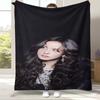 Korean Idol J-Jisoo Solo EYES CLOSED Soft Flannel Blanket,Cozy Warm Throw Blanket for Bed,Sofa,Living Room,Picnic,Camping,Gift
