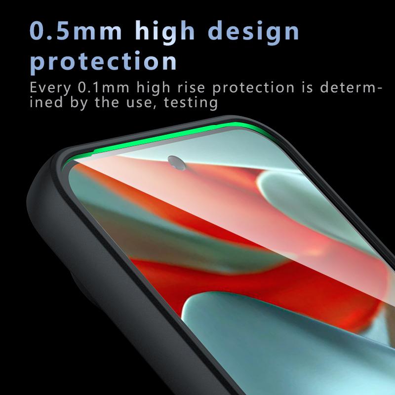 For Google Pixel 9 Pro XL Case Skin-Touch TPU+PC Matte Phone Shell,Transparent Black