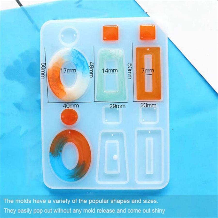 4 szt. Kolczyki formy żywiczne, biżuteria formy żywicy epoksydowej, dla kobiet dziewczynki kolczyki DIY, biżuteria z żywicy, rękodzieło wisiorkowe