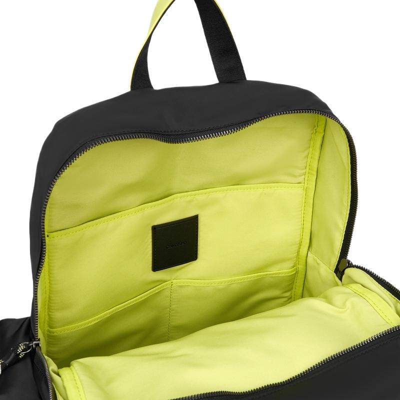 Calvin Klein Simple and fashionable commuting large-capacity backpack fabric backpack men's space black