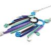 NOA [J3187] - Designer Halskette 'Pimprenelle' violett blau