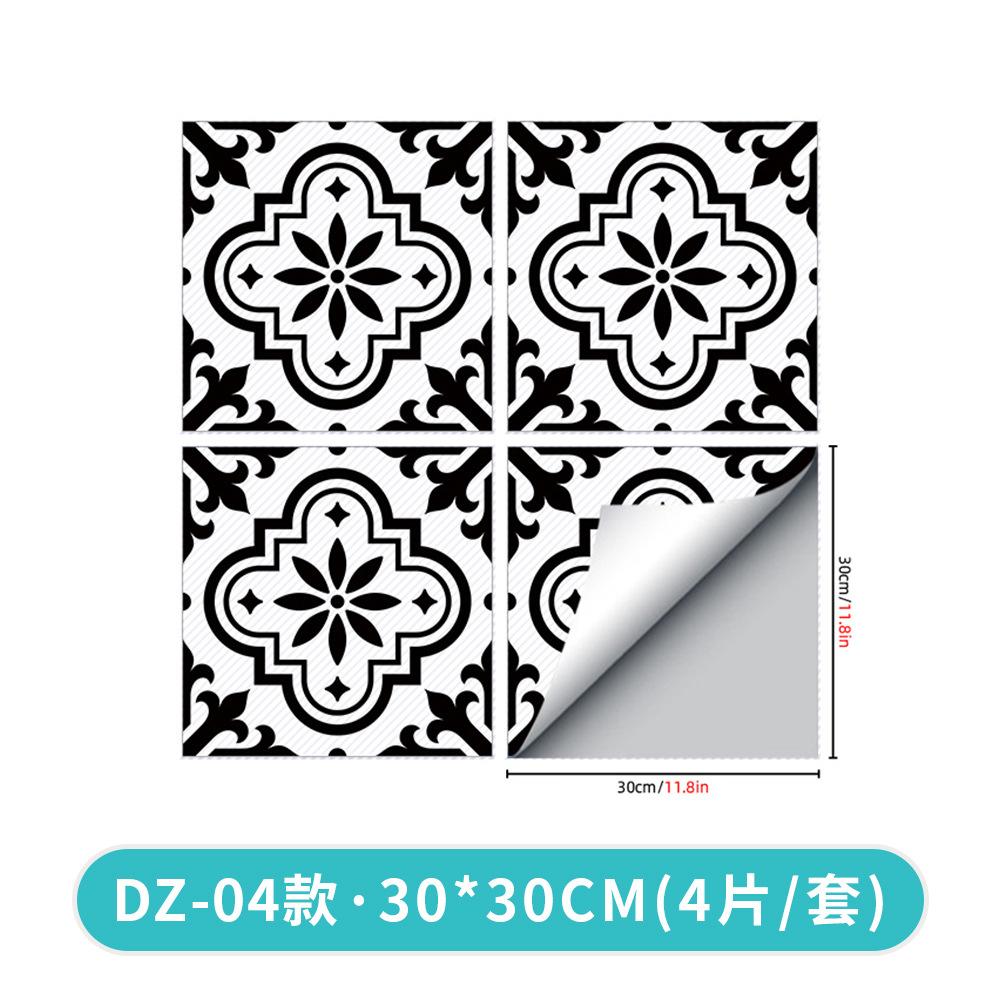 Amjpvc Anti-Skid Twill Printing Combination Splicing Floor Sticker Bathroom Bedroom Living Room Diy Floor Sticker