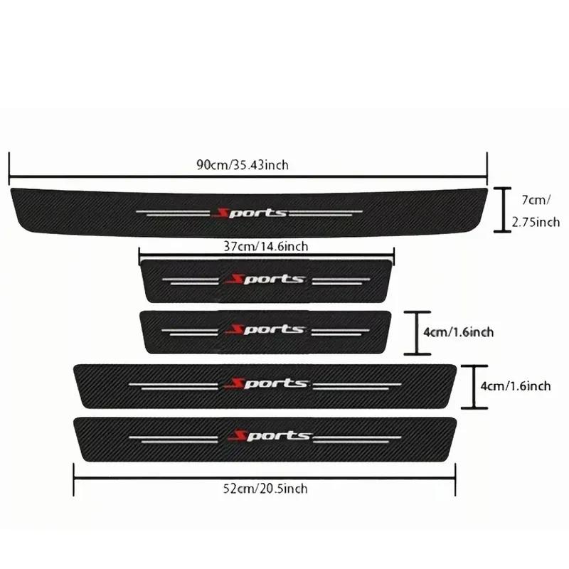 Car For Toyota Highlander Door Sill Threshold Pedal Cover Trim Scuff Plate Guards Bumper Accessories 2024