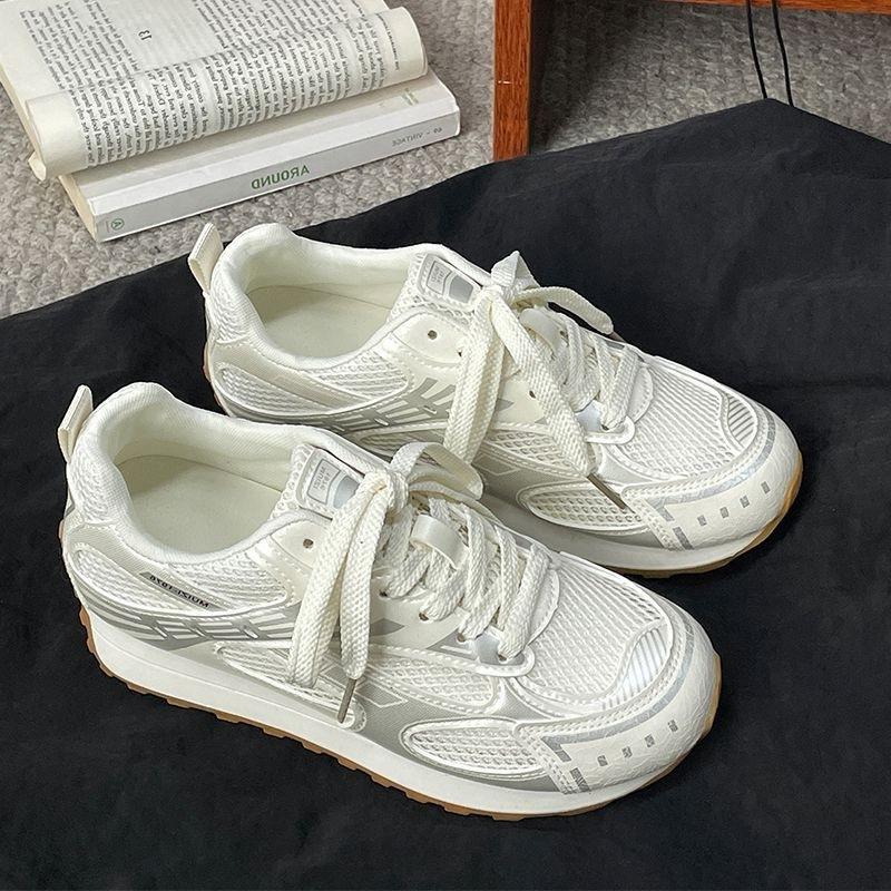 Сетчатые дышащие тонкие немецкие тренировочные 22 осень новые толстоподошвенные легкие повседневные спортивные туфли hongjie 35