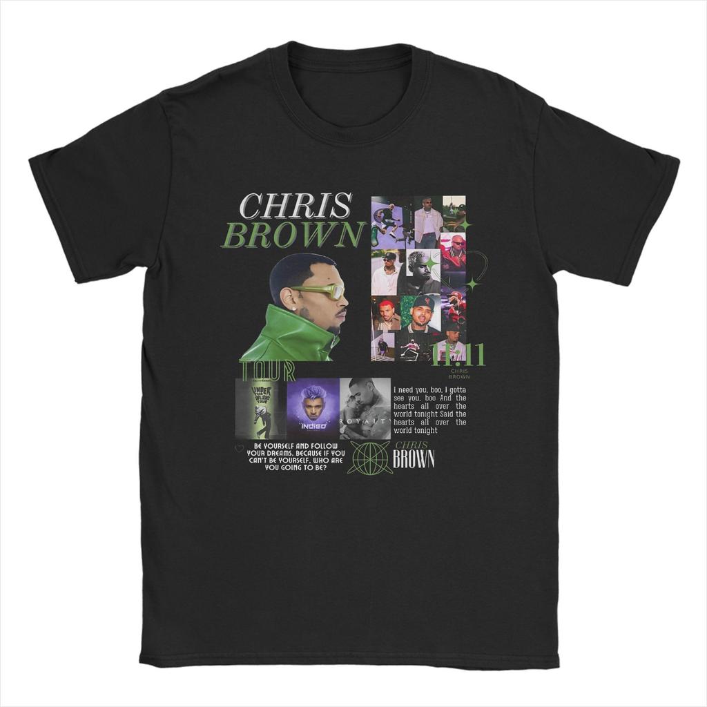 Chris Brown Tour 2025 Bootleg Accessories Unisex T Shirt Pure Cotton Tee New Arrival  T-shirt Clothes