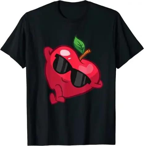 Niedliche orangefarbene Früchte Entspannendes fauler Sommer Herren Damen T-Shirt Lässiges Baumwollshirt Vier Jahreszeiten T-Shirts Grafik T-Shirts Teenager Kleidung