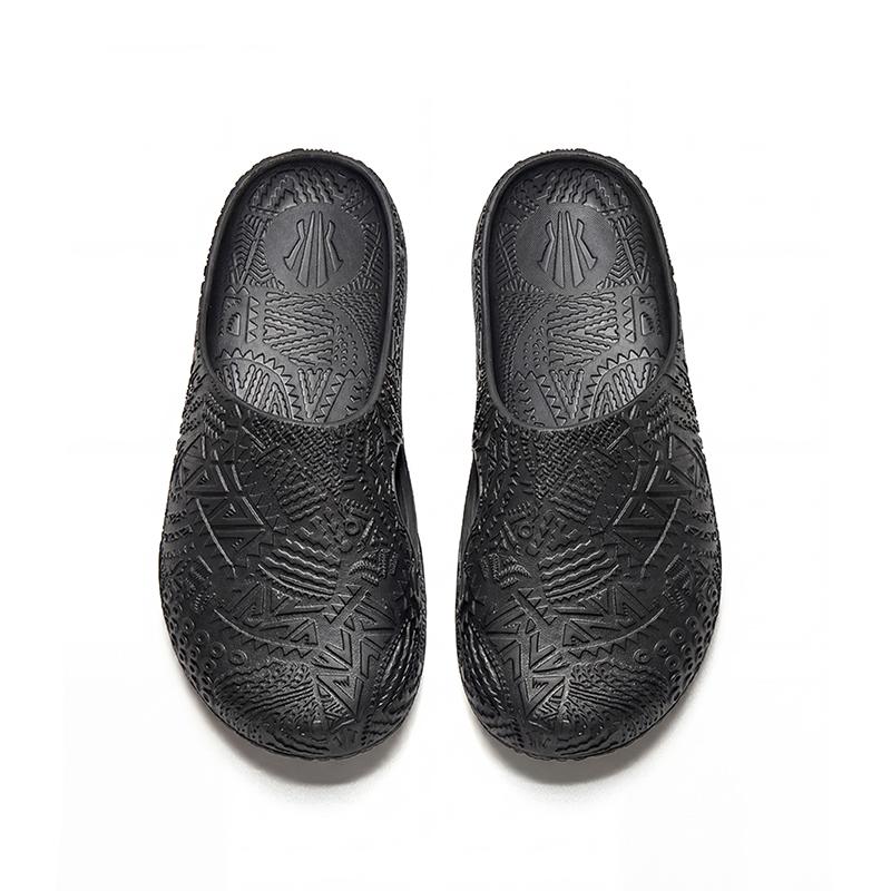 Anta Hela Slide Fashion Comfortable Trendy Versatile Lightweight Basketball Slides Men Slides Basic-Black 112621811-2