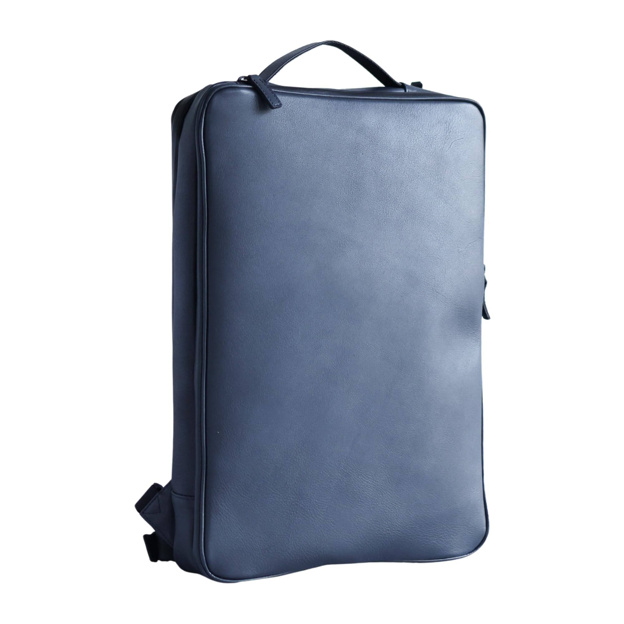 

Будівля SQUAIR зробила рюкзак з натуральної шкіри [статус] 2-поверховим! Тонкий, місткий, простий у використанні японського виробництва (флот) Темно-синій