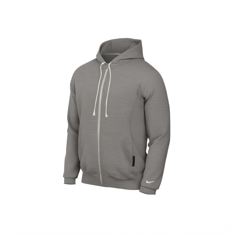 Nike Standard Issue Dri-FIT Full-Zip Basketball Hoodie Asia Sizing Dark Grey Heather Men s FZ0223-063 M