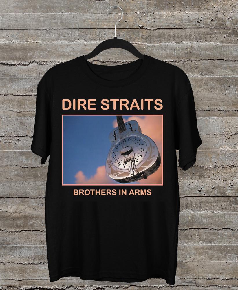 

Dire Straits Brothers in Arms T-shirt Black Tee All Sizes S to 5XL 104 Unisex T-Shirt XXXL