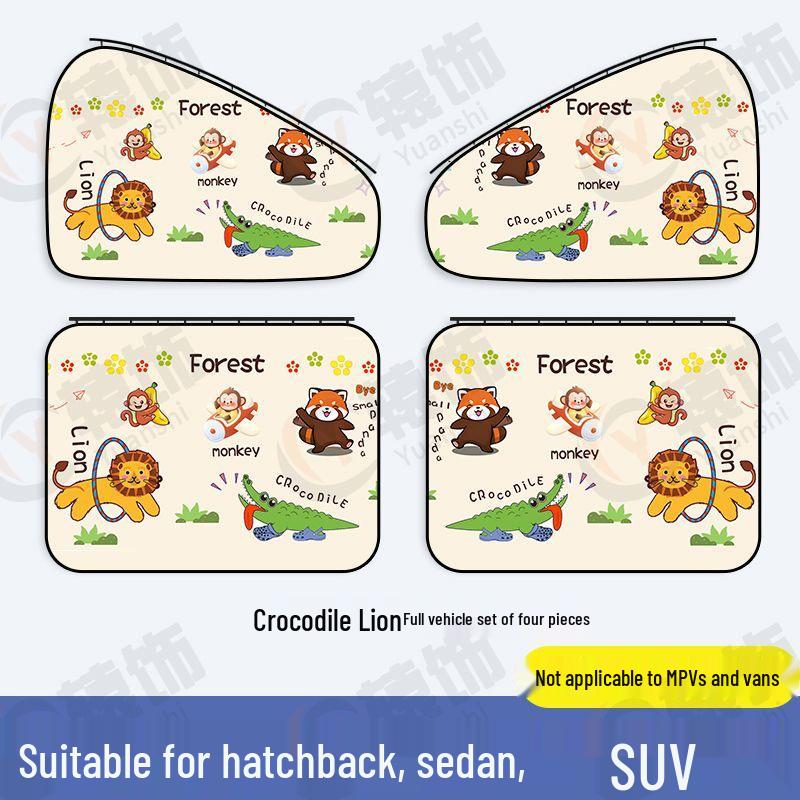 Car Sunshade: Heat-Insulating Side Window Curtains for Small Cars Rear Left Single