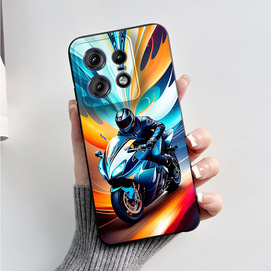 For Motorola Edge 50 Pro Ultra Fusion Case Stylish Pattern Soft Silicone Back Cover for Moto Edge 50 Pro Ultra Fusion Capa Funda