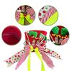 Cross-border Hot-selling Foldable Candy Bow Christmas Tree Topper Star Decorations