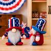 Patriotic Stylish New Gnome Decoration With Independence Day Knit Hat For Festive Decor