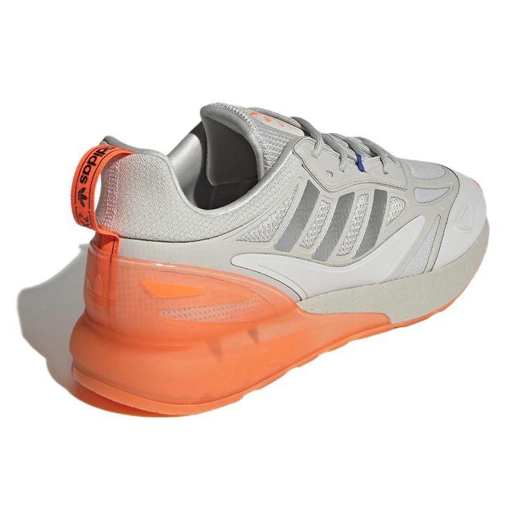 Adidas Originals ZX 2K Boost 2.0 Outdoor Sports Fabric Non-Slip Wear-Resistant Low-Top Training Running Shoes Men Sneaker Gray Orange GW8241