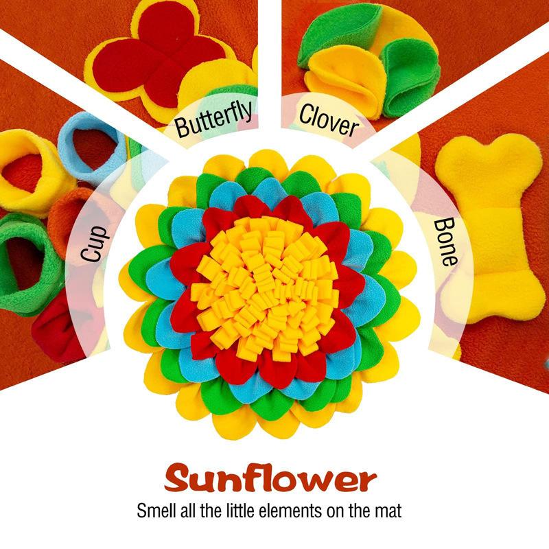 Dog Snuffle Mat Interactive Slow Feeding Puzzle 1PC Soft Washable Pet Boredom Relief Mat Encourages Natural Foraging for All Dogs