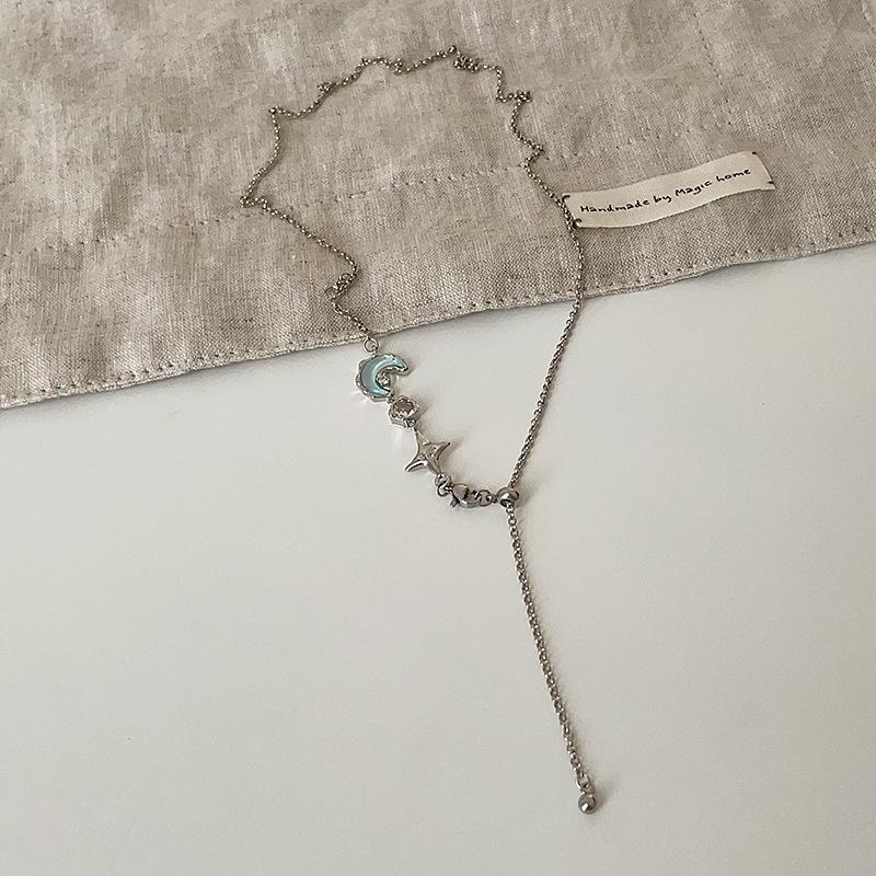 

Niche Design Sense Star Moon Metal Ожерелье Женское Ретро Легкое Роскошное Элегантное Индивидуальное Универсальное Ожерелье На Ключицу