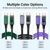 USB C Cable PD 100W Digital Display USB C To C Data Cord 0.5M/1M/2M Quick Charge Type-C Charging Line for Mobile Phone Laptop