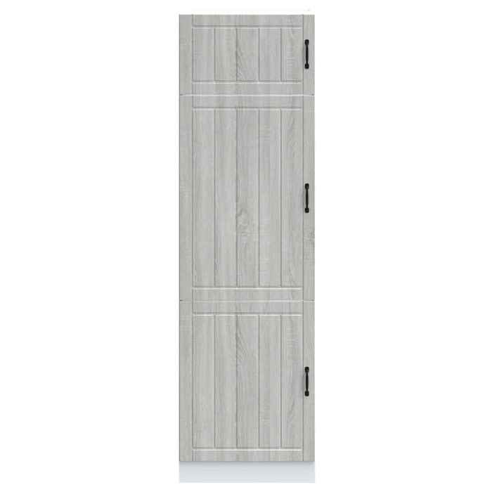 VidaXL Kitchen Cabinet Lucca Sonoma Grey Engineered Wood, Tall Kitchen Cabinet, Freestanding Kitchen Cabinet, 853873