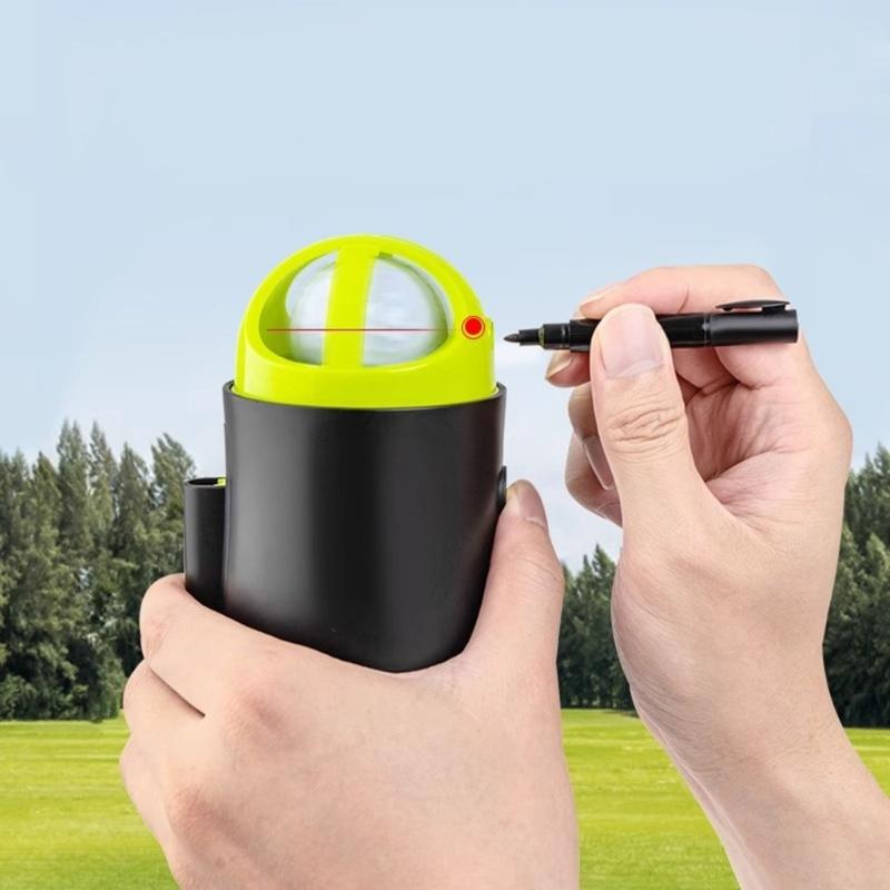 Electronic Golf Ball Liner Template Marker Alignment Tool With Pen Golf Ball Line Marker Tool for Precise Alignment