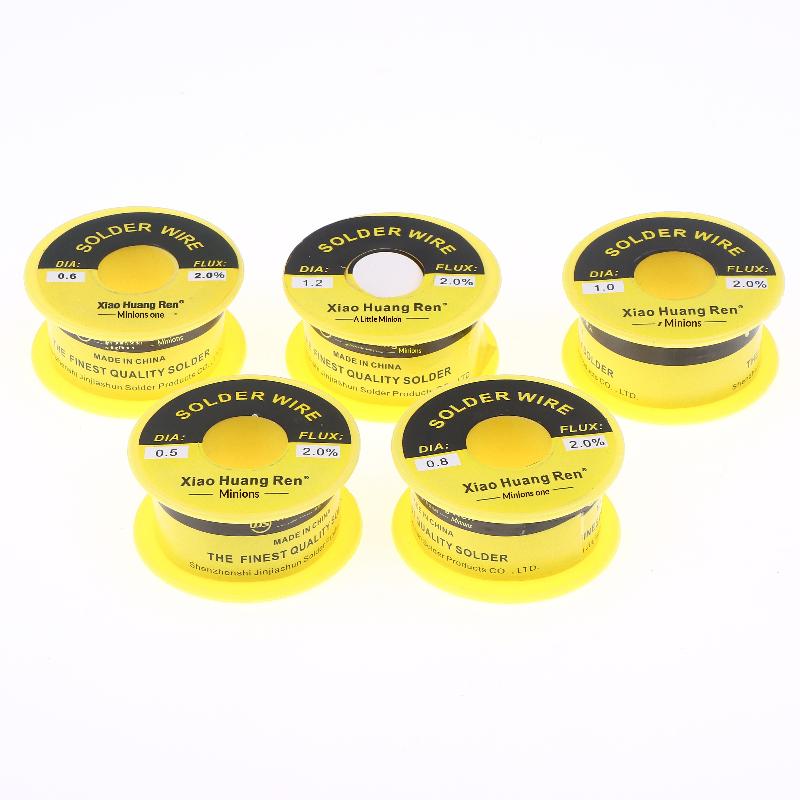 1Roll 50G Solder Wire Tin No-Clean Rosin Core 0.5-1.2Mm Welding Soldering Iron Reel Flux 2% Electronic Soldering Wire Roll