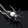 Punk Spinnenhalskette Für Männer Edelstahl Gotisch Vintage Tieranhänger Einzigartiger Biker Schmuck Geschenke Dropshipping