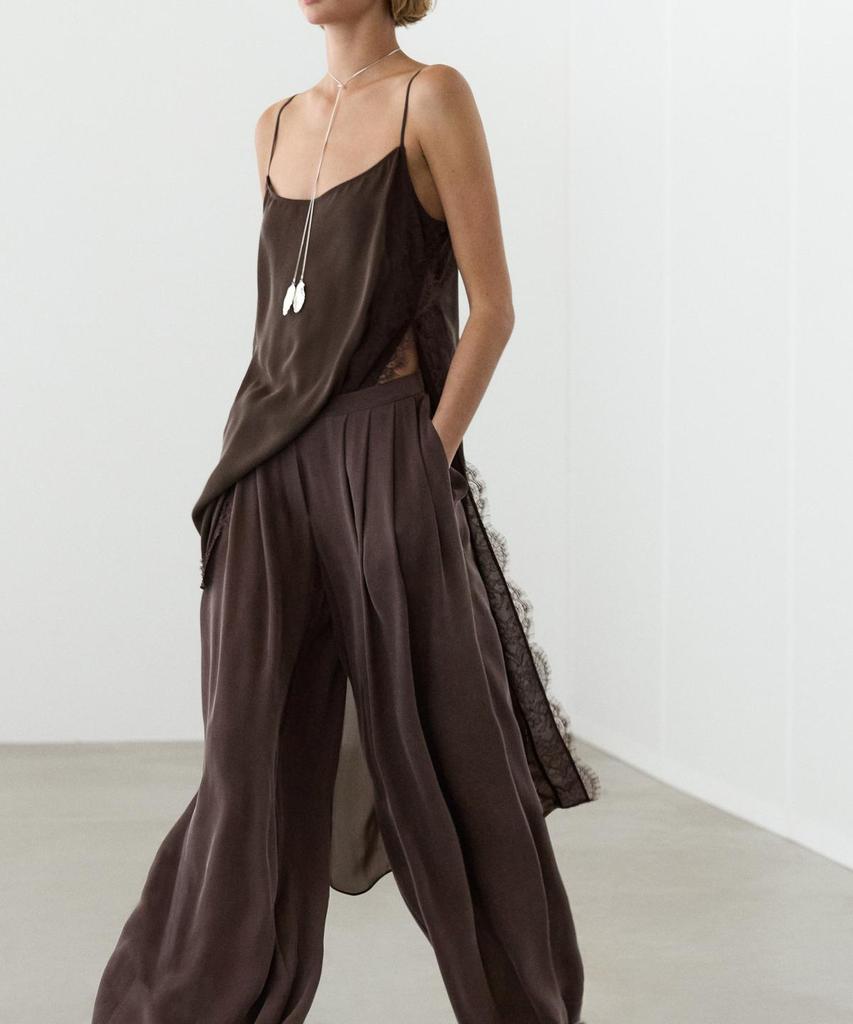 Masimodutti Fluid Skirt Pants Total Look