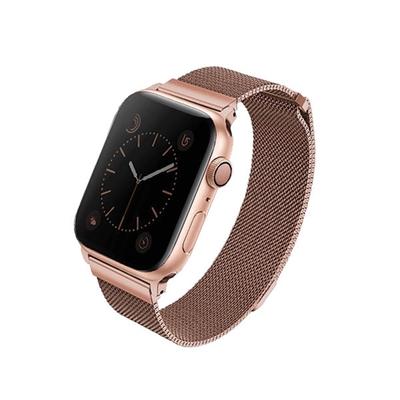 Uniq Dante Strap Apple Watch Series 1/2/3/4/5/6/7/8/9/Se/Se2 38/40/41Mm Stainless Steel Rose Gold/Rose Gold