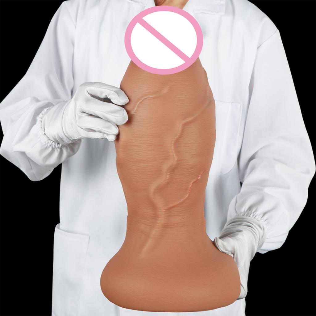 Super Large And Thick Female Egg Free Penis Silicone Simulation Soft Meat Penis For Couples To Satisfy Masturbation Device Adult Sex Toy