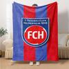 Heidenheim FC Print Flannel Blanket High Quality Warm Comfortable Cover for All Seasons Perfect for Gifts Home Decor