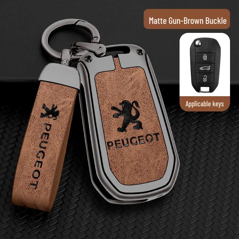 Dongfeng Peugeot 408/308/3008 Key Case - Metal, Anti-Lost Design