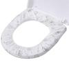 [New] Thickened Double-Layer Portable Disposable Toilet Seat Cover - Non-Woven, Printed Design.