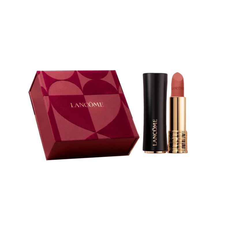 LANCÔME Jingchun Black Gold Tube Lipstick, Valentine's Day Gift Box, Small Waist, Matte, Matte, Colorful and Easy To Apply #277 Throbbing Naked