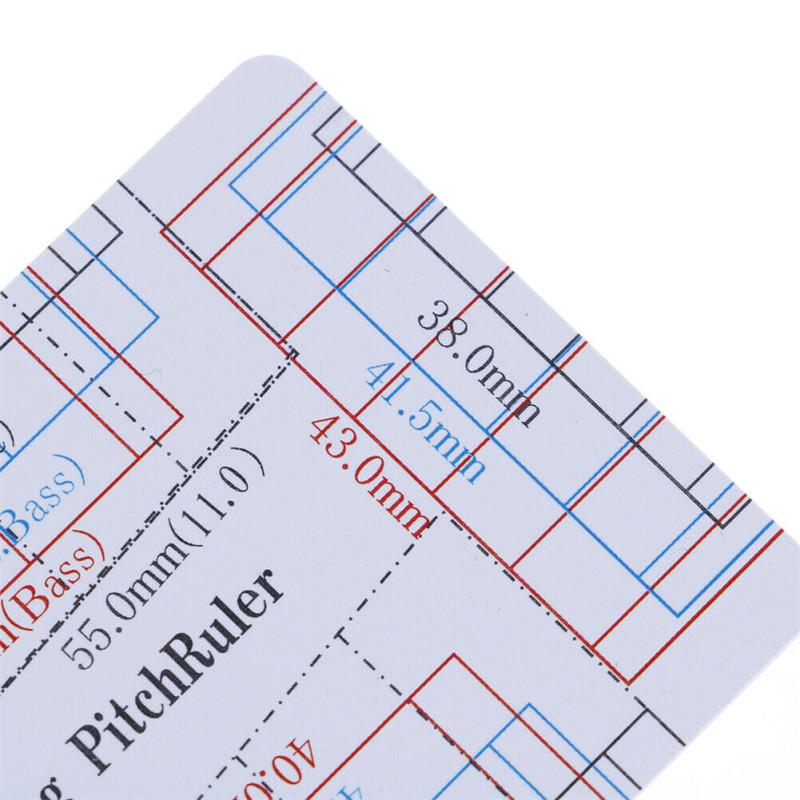 Guitar String Action Pitch Ruler Portable DIY Measuring Tool for Classic Acoustic Electric Guitars