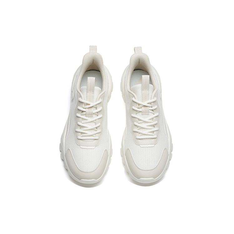 New Anta Life Collection Lightweight And Breathable Low Top Sports Casual Shoes Men's White Gray 912238832-1