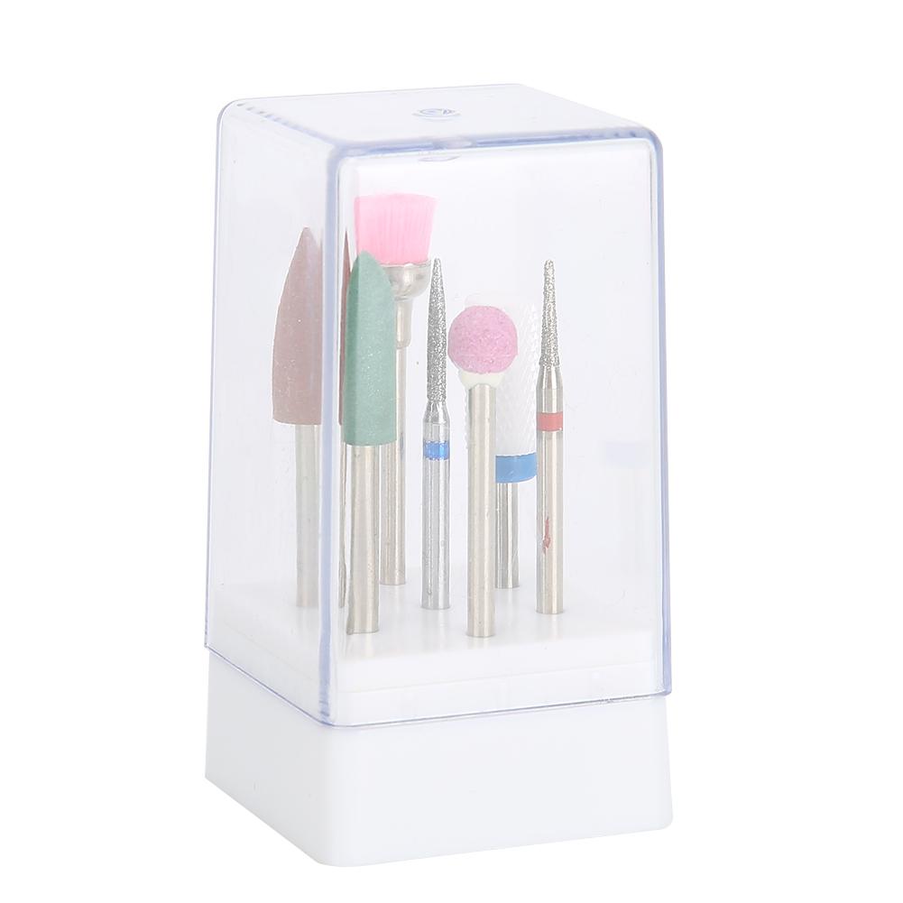 7pcs Electric Nail Drill Bits Manicure Polishing Grinding Machine Accessory