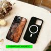 Natural Wood Phone Case For iPhone17,16,15,14,13,12,11 Plus,Pro Magnetic with Magsafe Wireless Charging