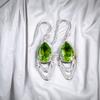 Spiritual Peridot Gemstone 925 Sterling Silver Stylish Jewelry Earrings For Wife EE-39-4